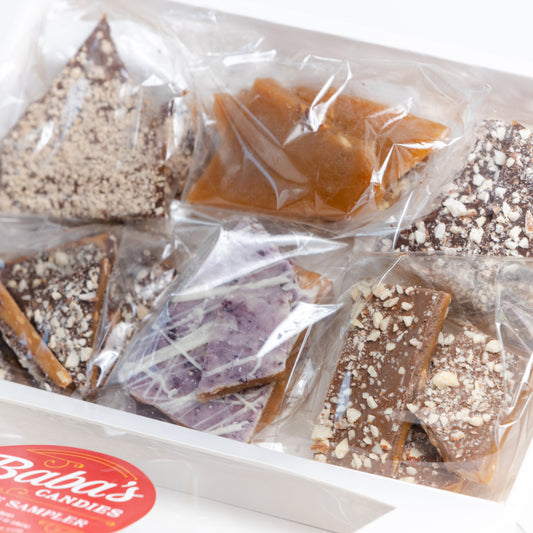 Baba's Toffee Sampler with Six Flavors