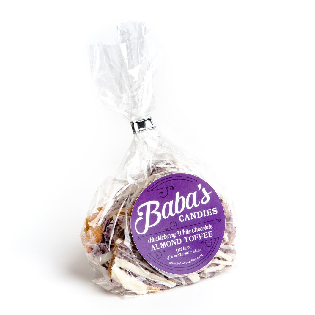 Huckleberry White Chocolate Almond Toffee