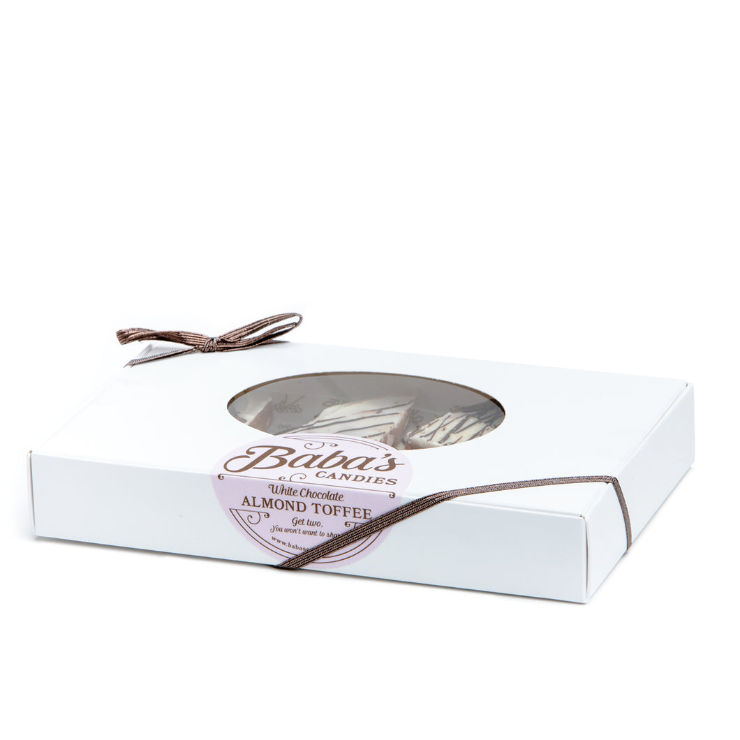 White Chocolate Almond Toffee